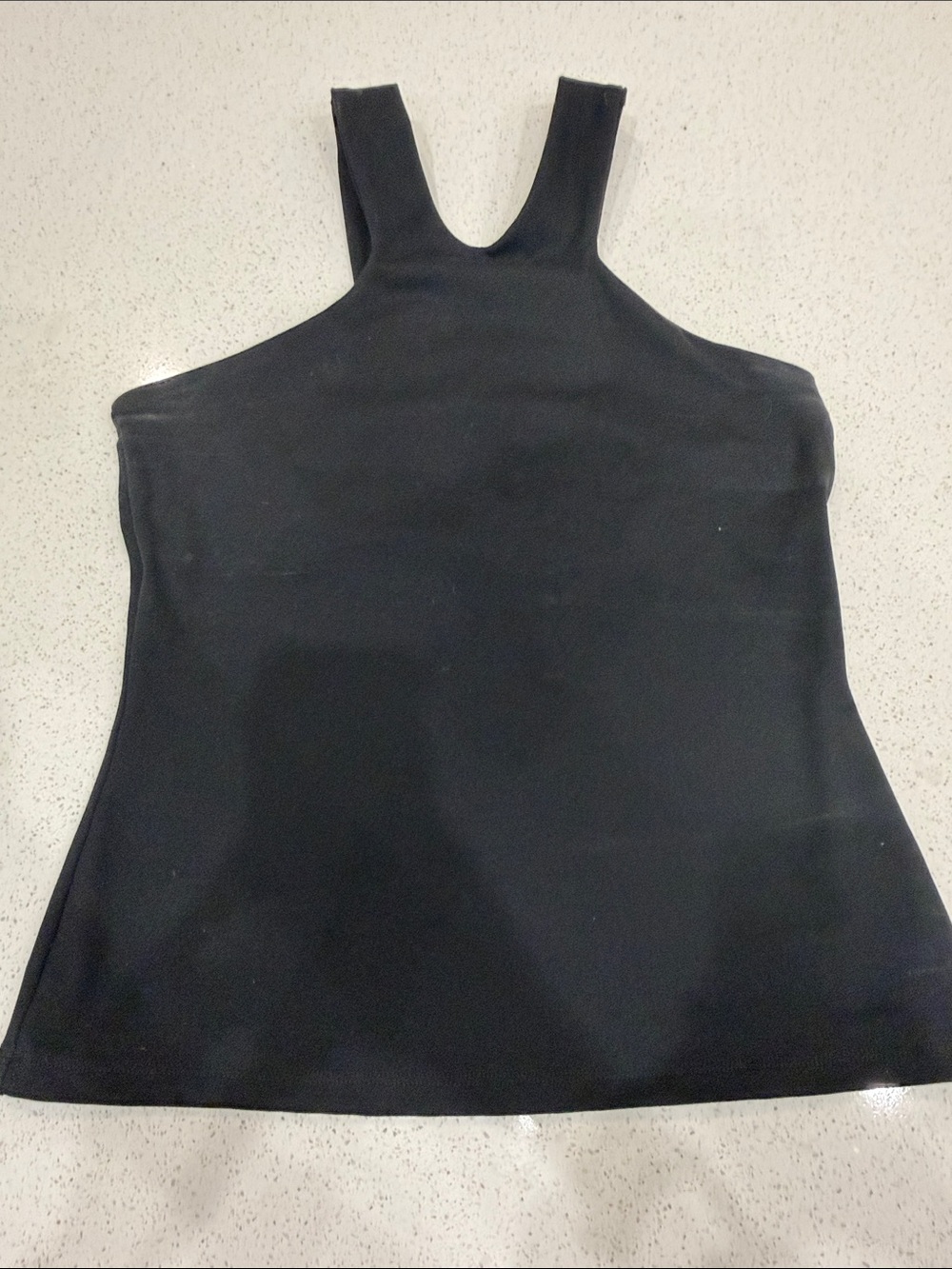 Susana Monaco Black High-Neck Tank Top